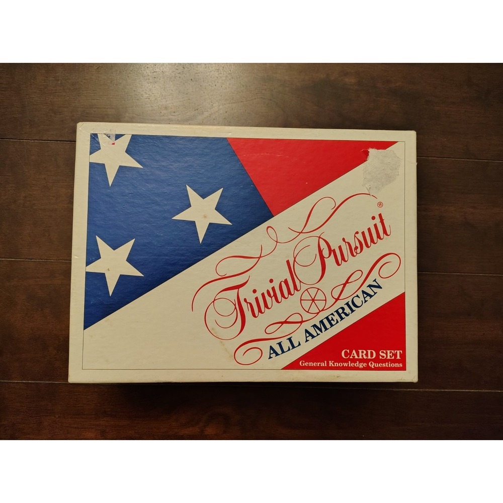 Trivial Pursuit All American Card Set General‎ Knowledge Questions 1993 COMPLETE